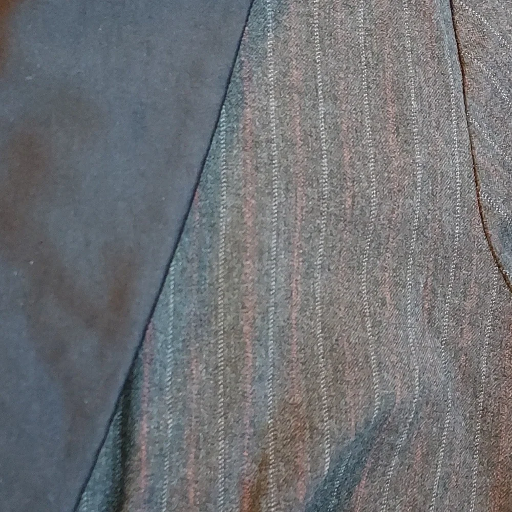 Glamour x Lane Bryant charcoal pinstripe duster jacket sz 14/16 14 16 - Picture 5 of 6